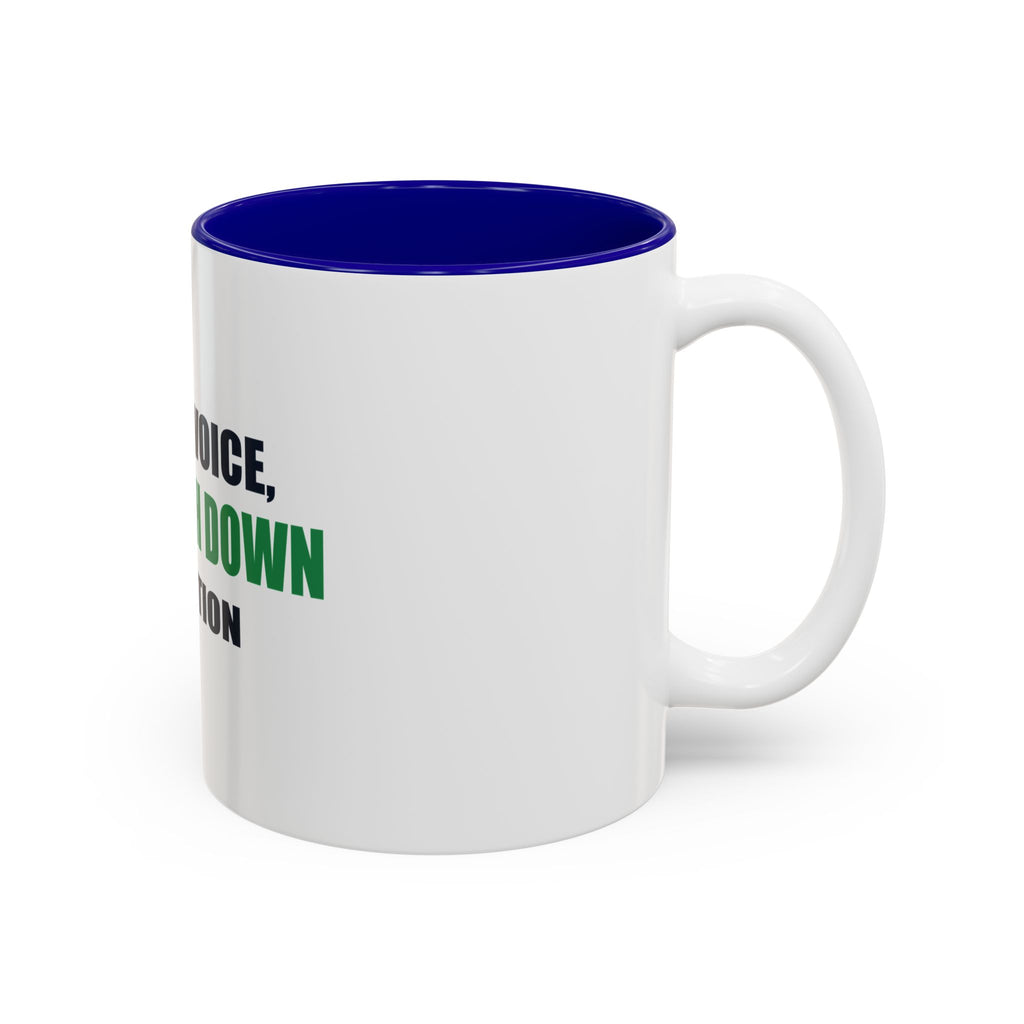 Dad Voice, Fourth Down Edition Two-Tone Mug
