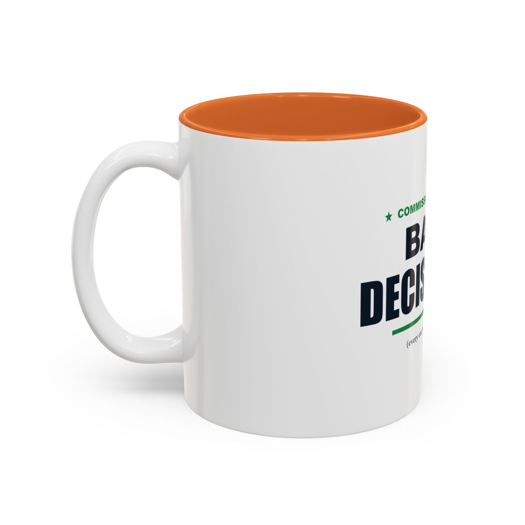 Commissioner Of Bad Decisions Two-Tone Mug