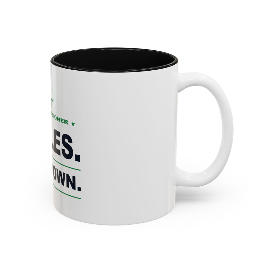 Commissioner Rules. Sit Down. Two-Tone Mug