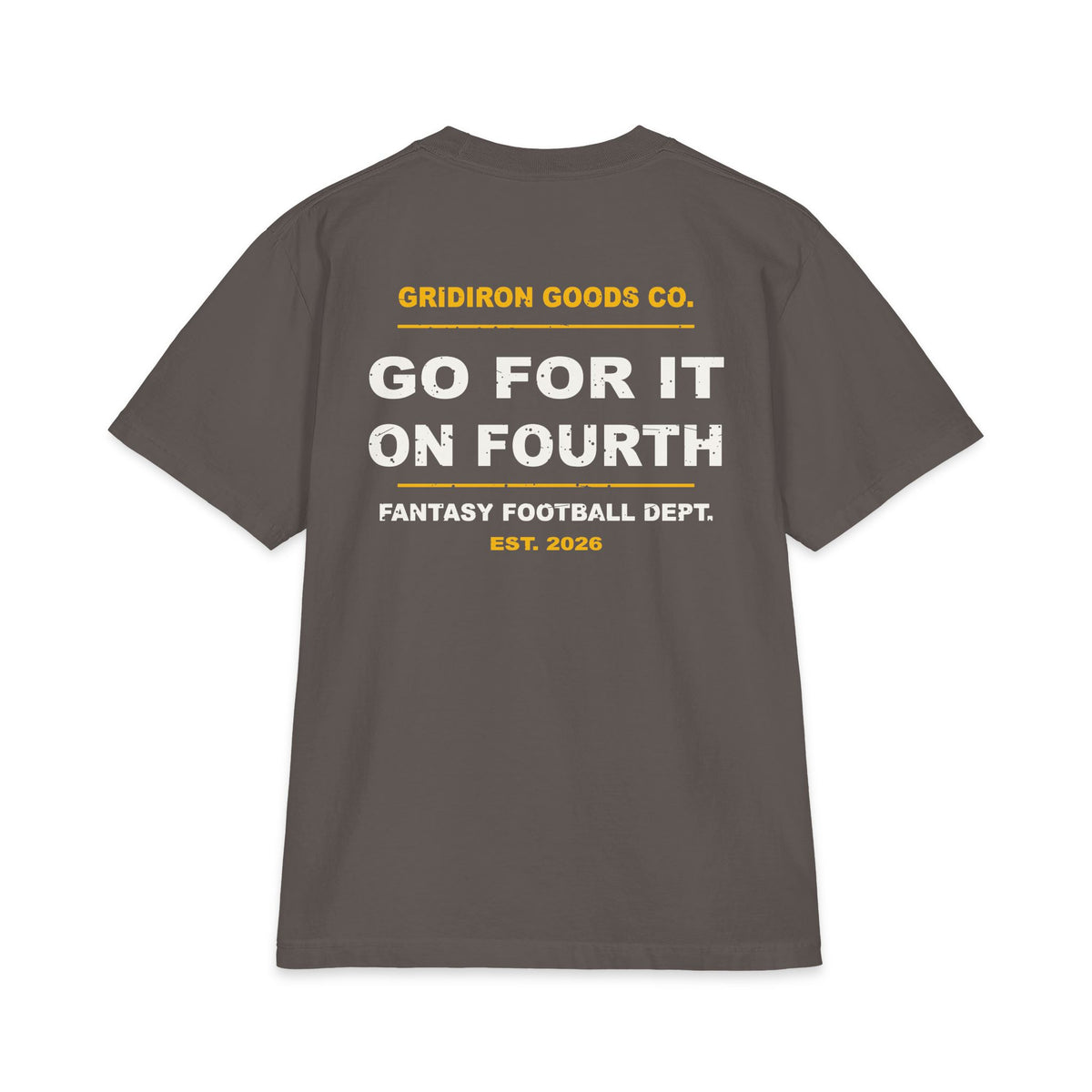 Dad Voice, Fourth Down Edition Max Heavyweight Oversized Tee