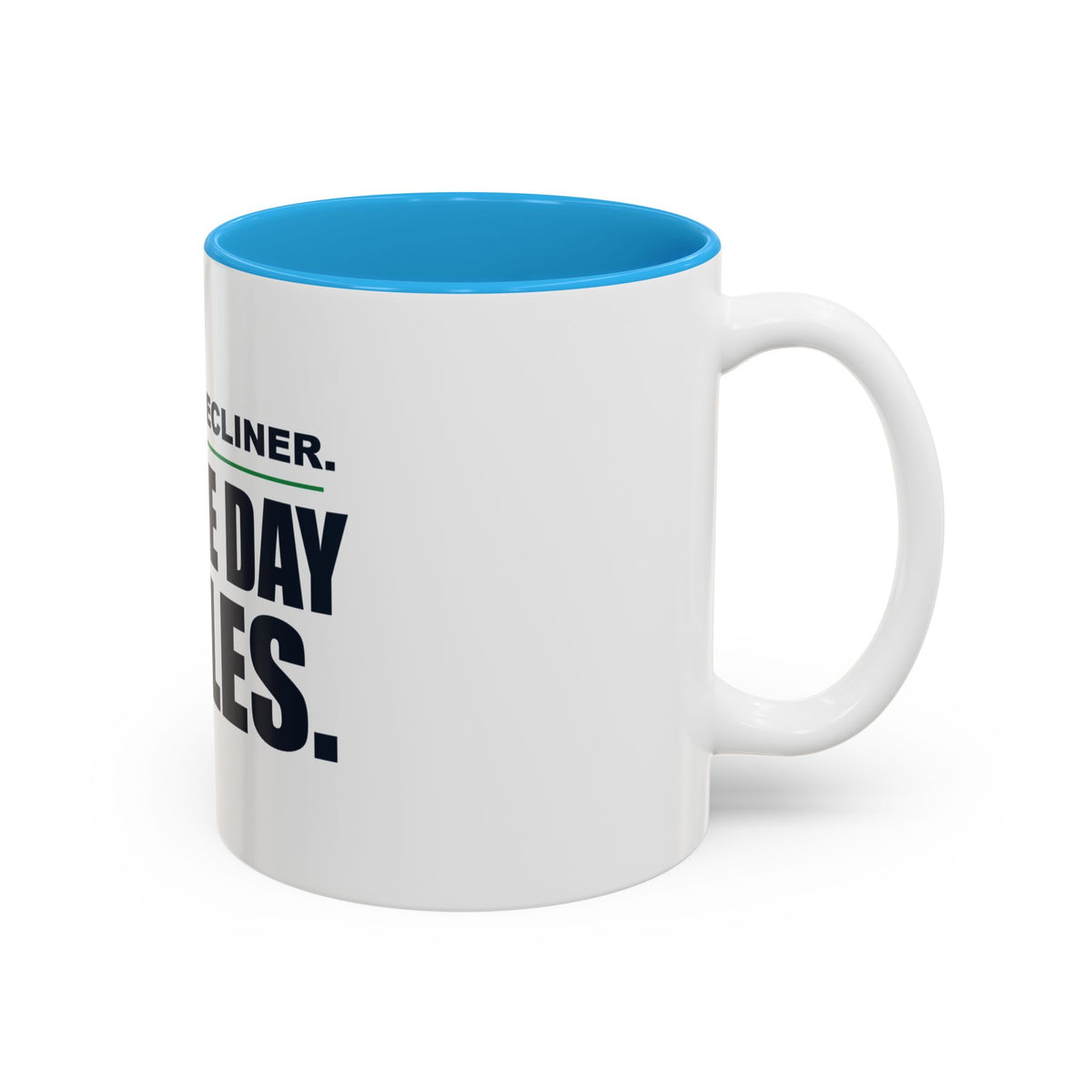 Dad's Recliner. Game Day Rules. Two-Tone Mug