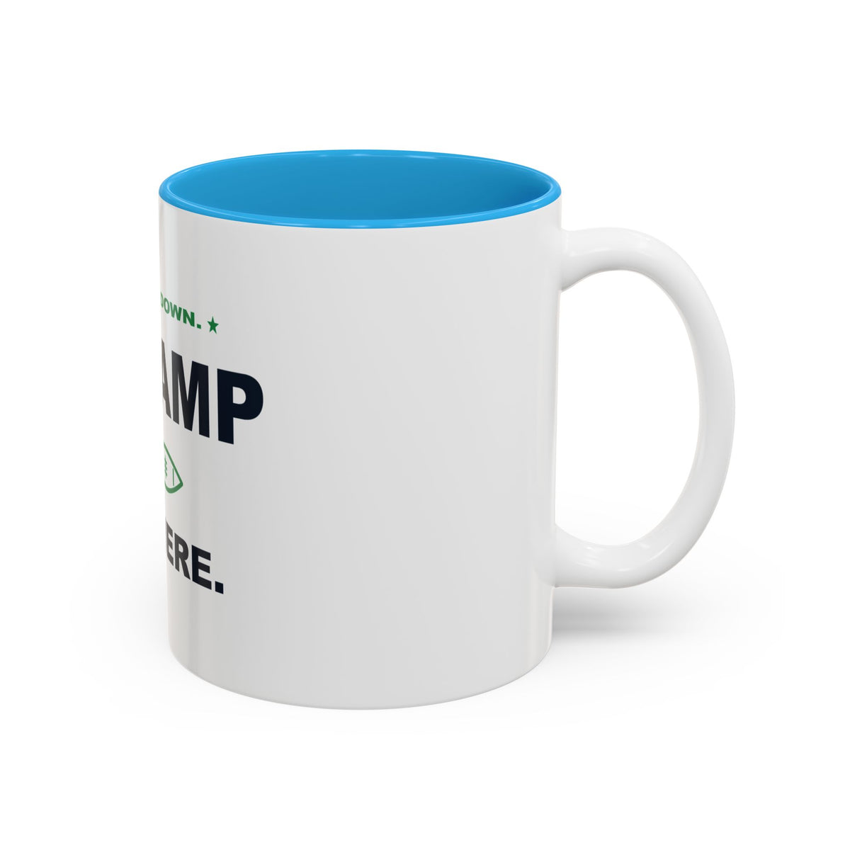 Bow Down. Champ Is Here. Two-Tone Mug