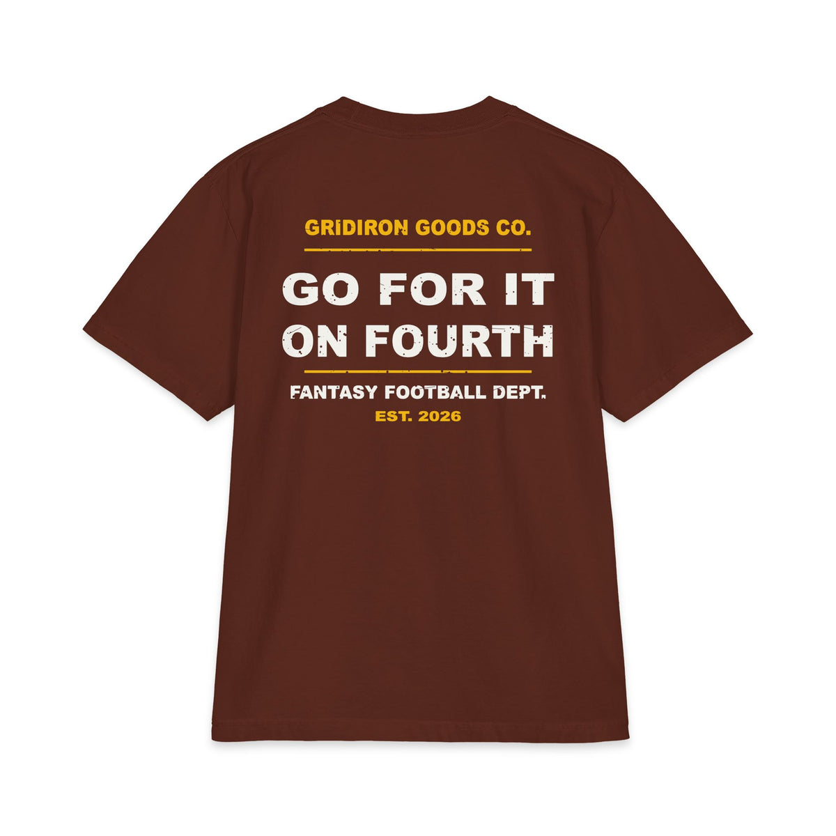 Dad Voice, Fourth Down Edition Max Heavyweight Oversized Tee