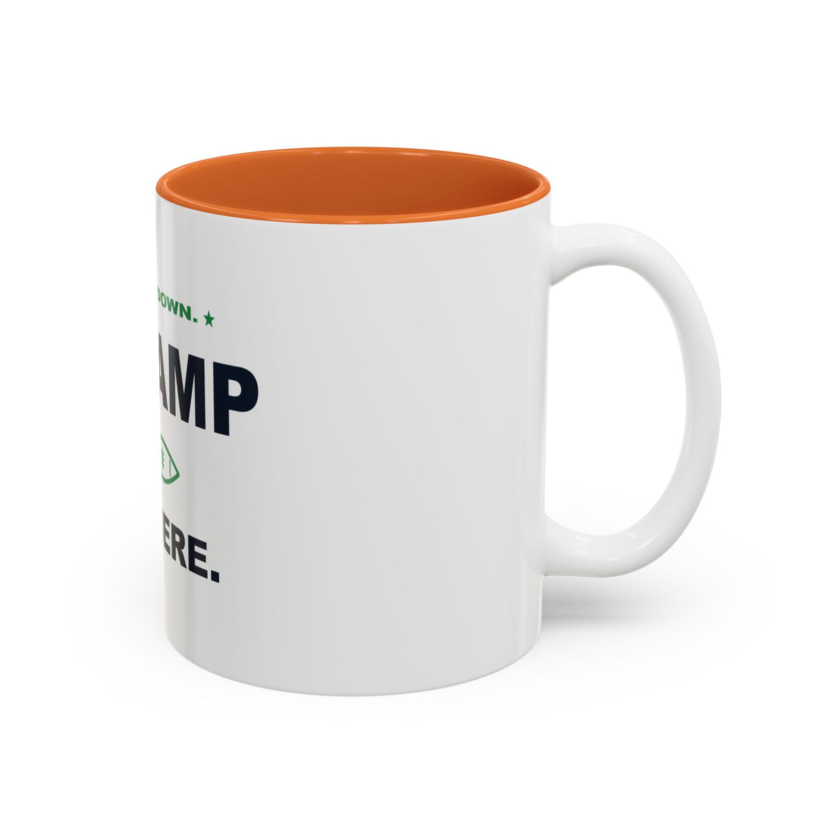 Bow Down. Champ Is Here. Two-Tone Mug
