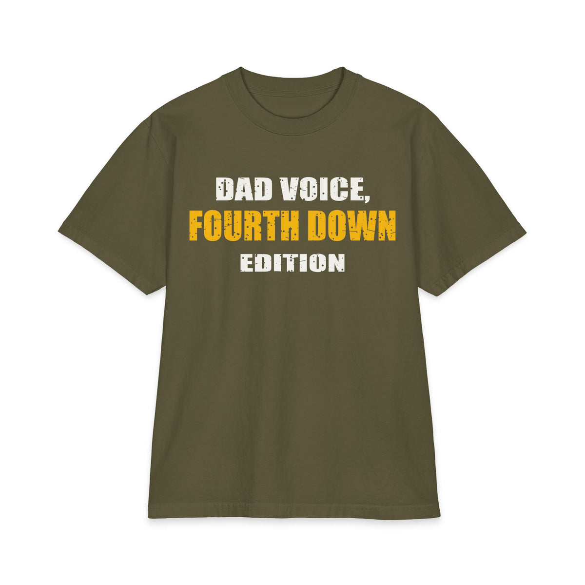Dad Voice, Fourth Down Edition Max Heavyweight Oversized Tee