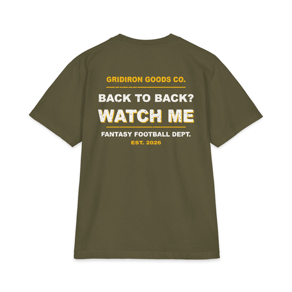 League Champ. Ask Me How. Max Heavyweight Oversized Tee