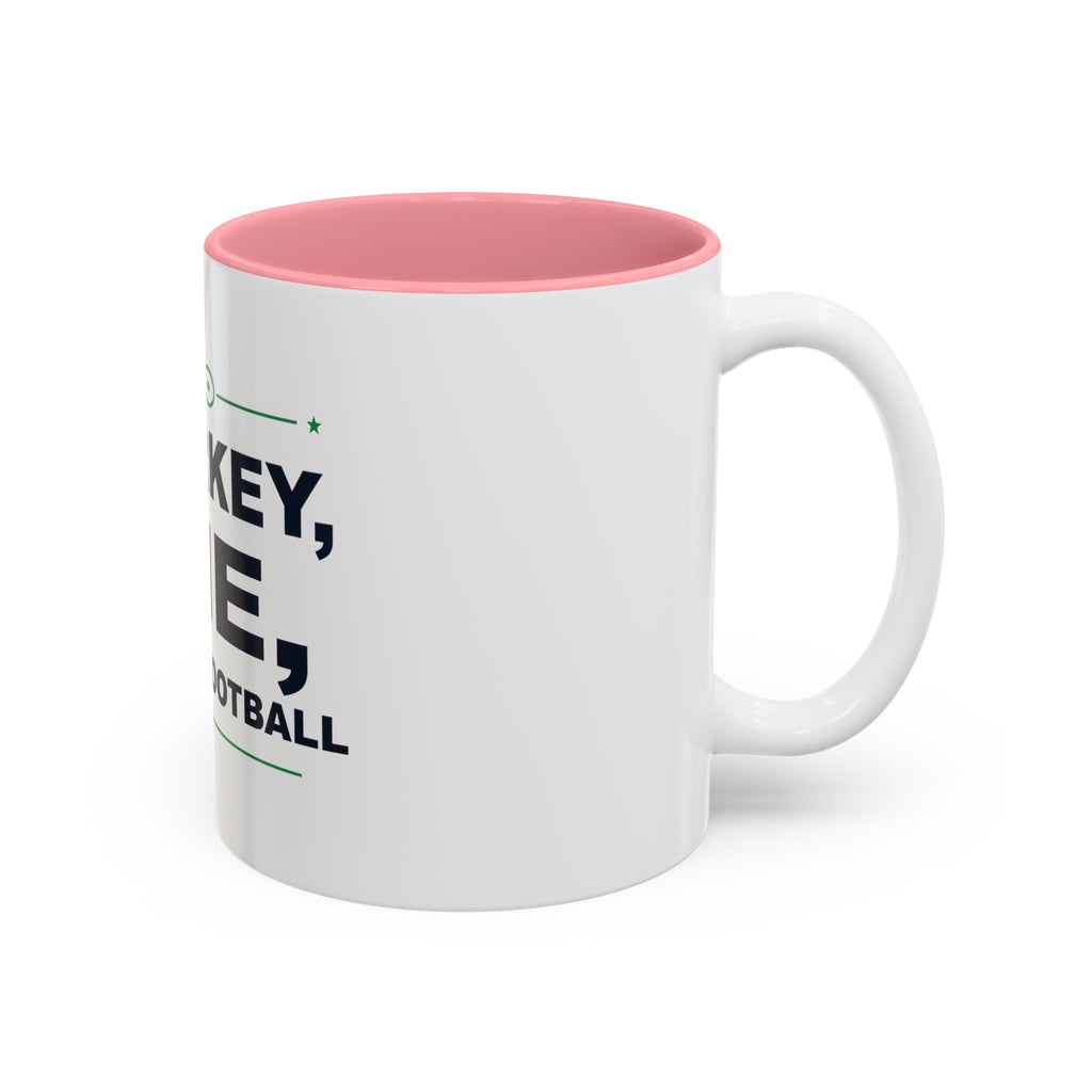 Turkey, Pie, Then Football Two-Tone Mug
