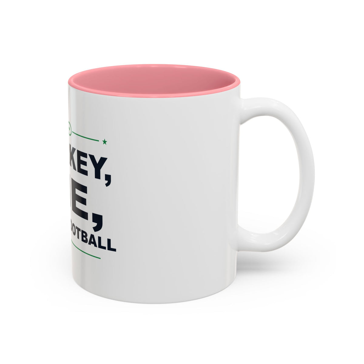 Turkey, Pie, Then Football Two-Tone Mug