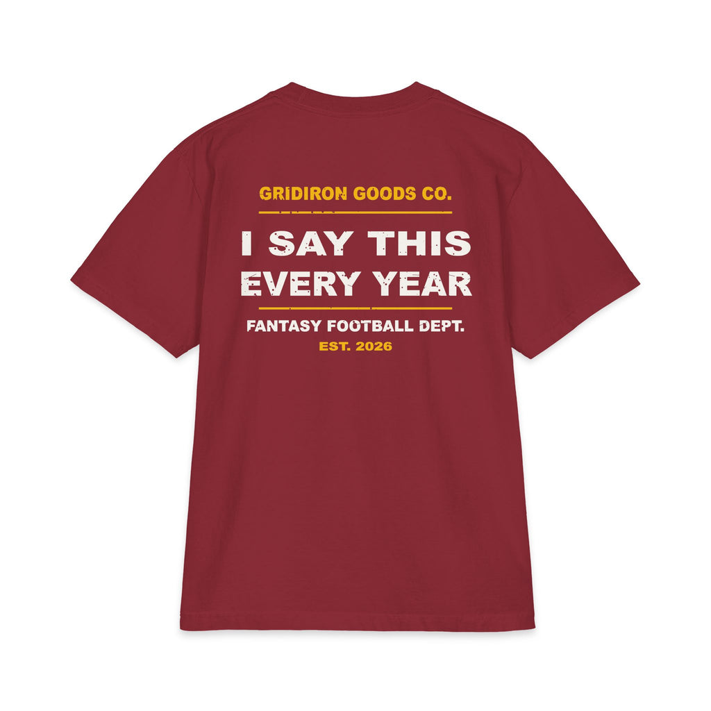 One More Bye Week And I'm Quitting Max Heavyweight Oversized Tee