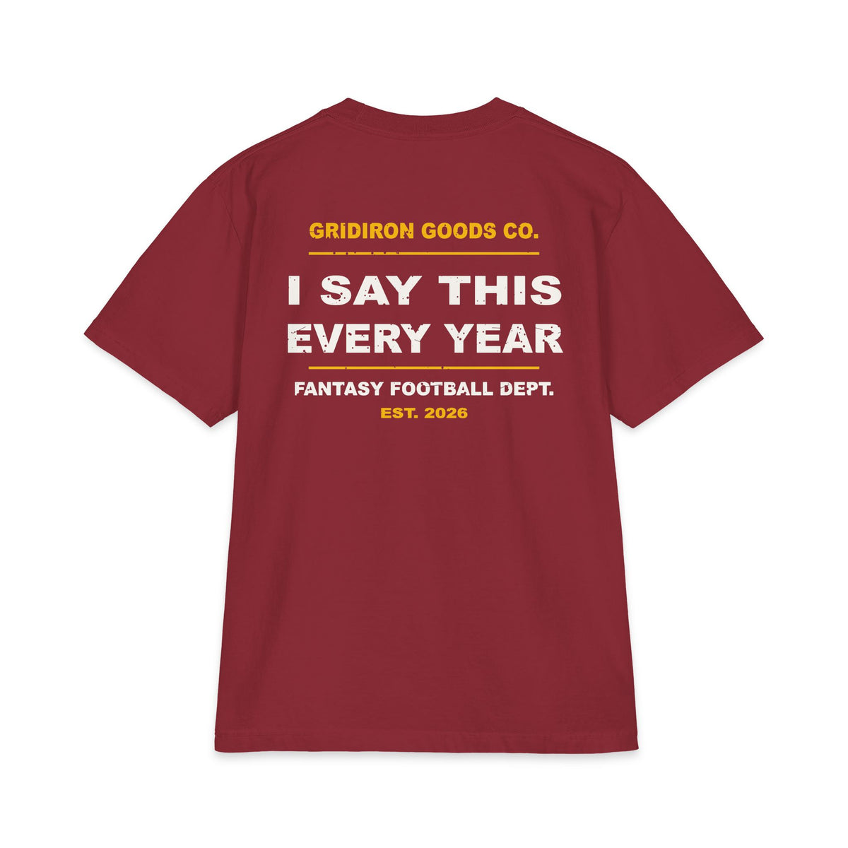 One More Bye Week And I'm Quitting Max Heavyweight Oversized Tee