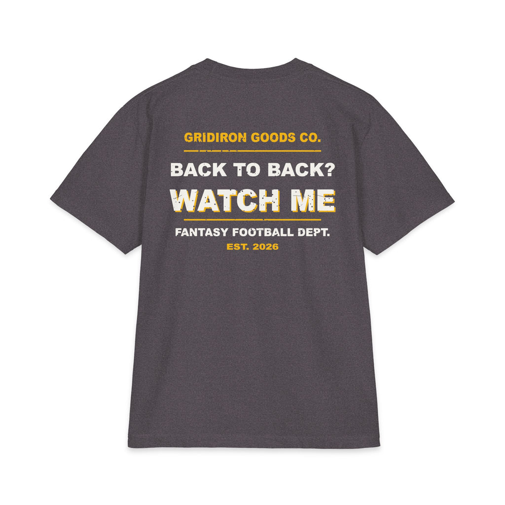 League Champ. Ask Me How. Max Heavyweight Oversized Tee