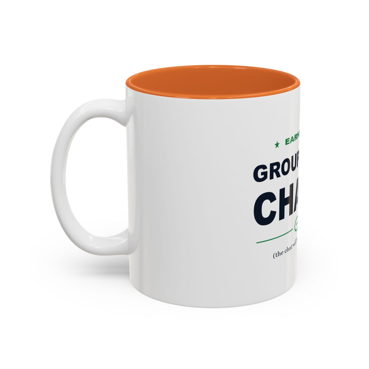 Group Chat Champ Two-Tone Mug