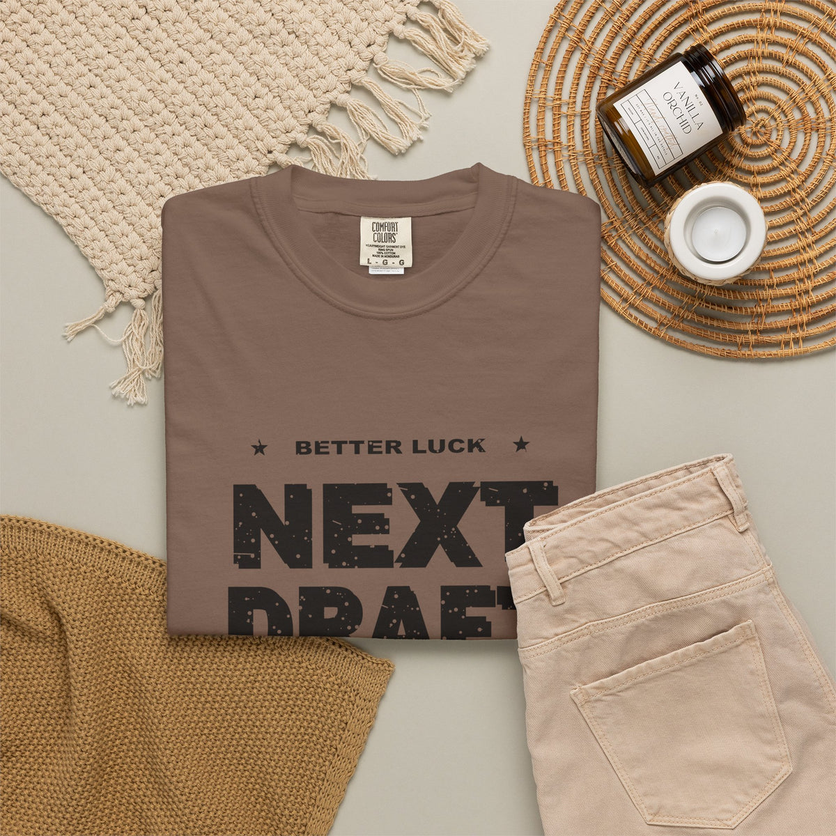 Better Luck Next Draft Heavyweight Garment-Dyed Tee