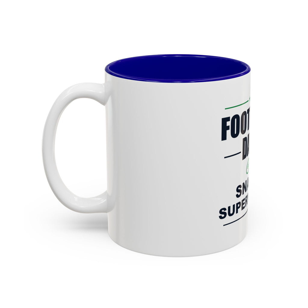 Football Dad. Snack Supervisor. Two-Tone Mug