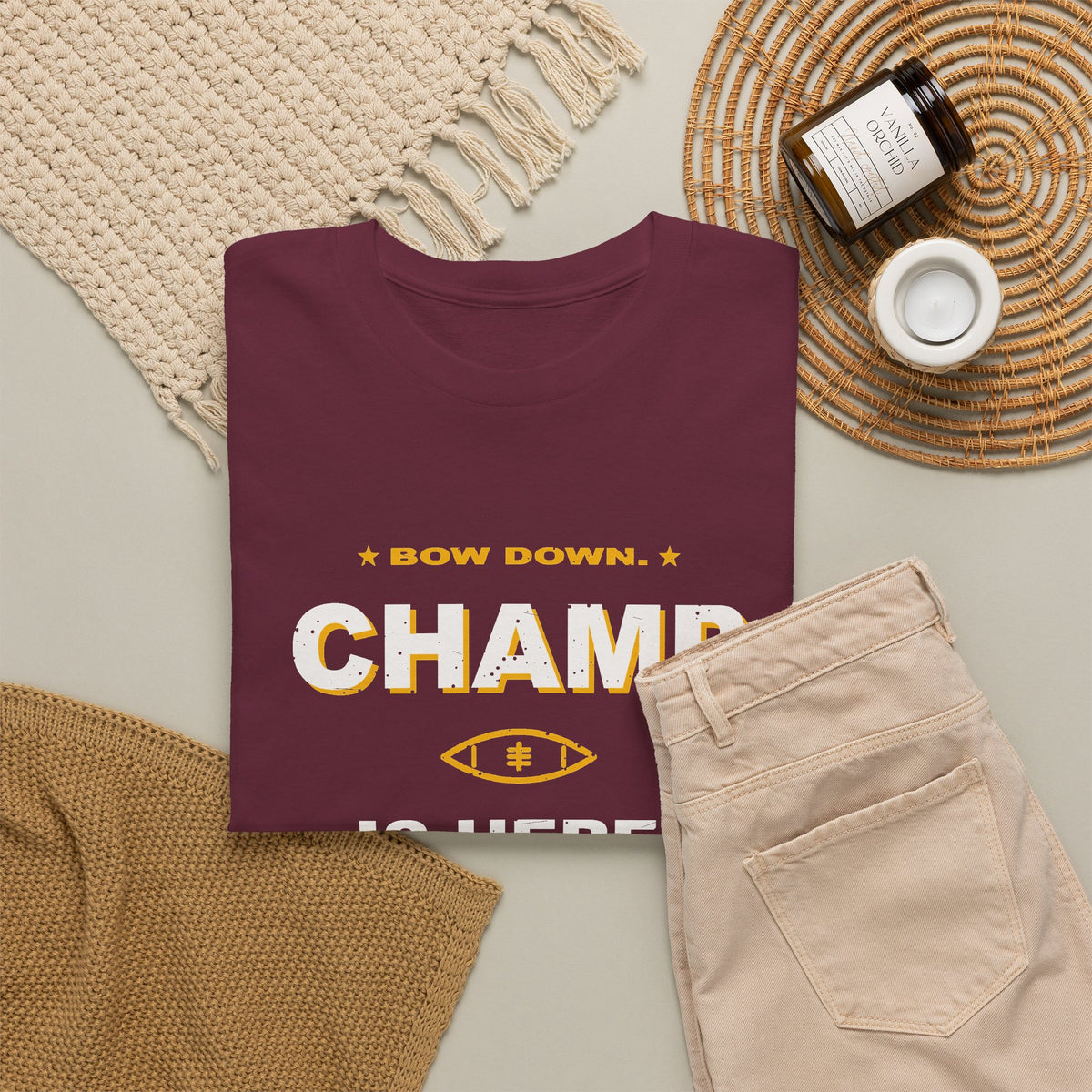 Bow Down. Champ Is Here. T-Shirt