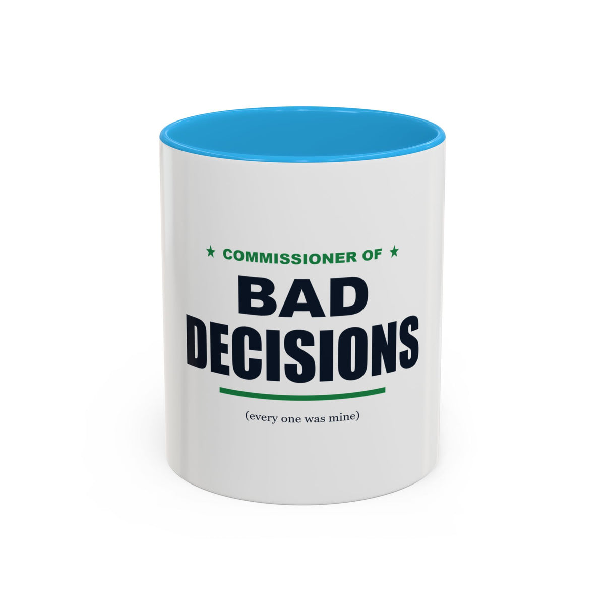 Commissioner Of Bad Decisions Two-Tone Mug