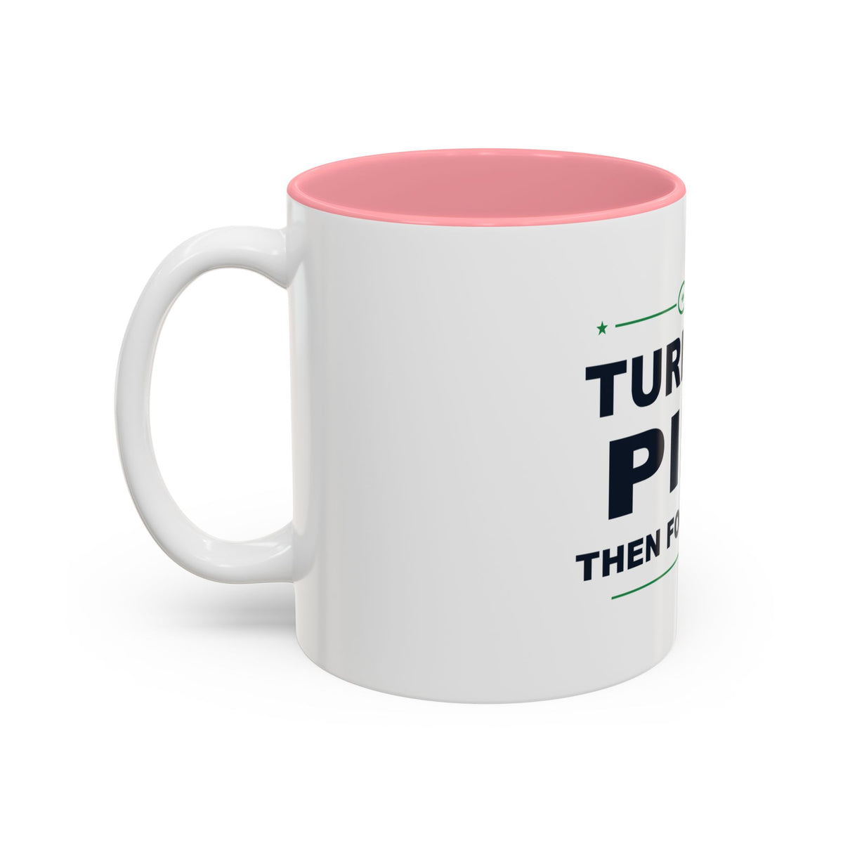 Turkey, Pie, Then Football Two-Tone Mug