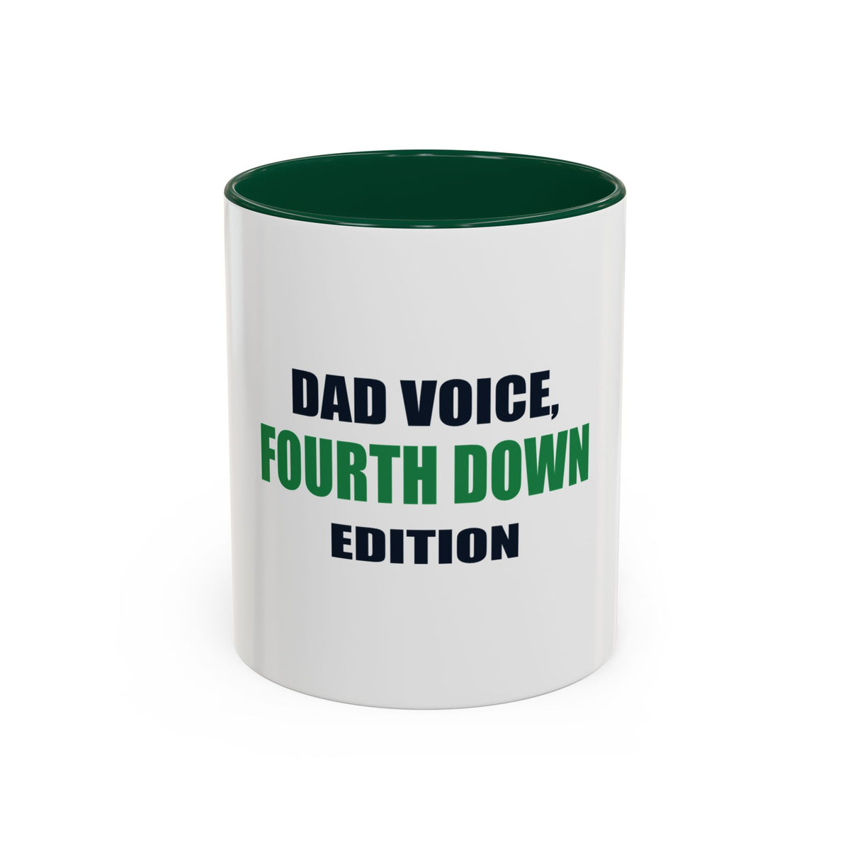 Dad Voice, Fourth Down Edition Two-Tone Mug