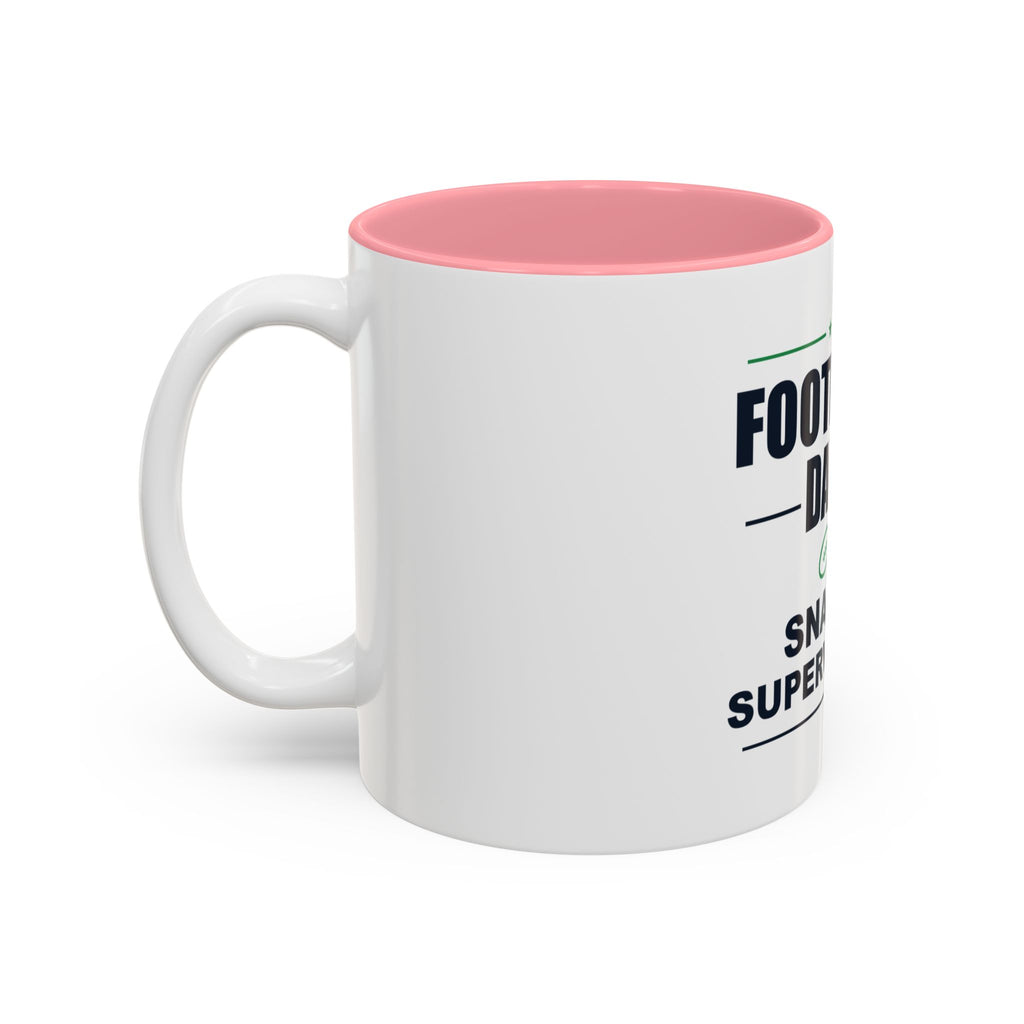 Football Dad. Snack Supervisor. Two-Tone Mug