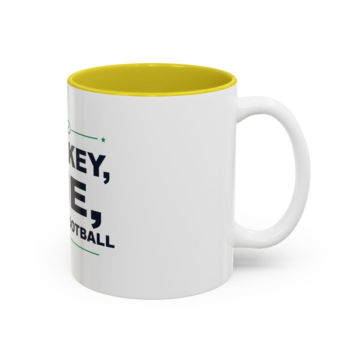 Turkey, Pie, Then Football Two-Tone Mug