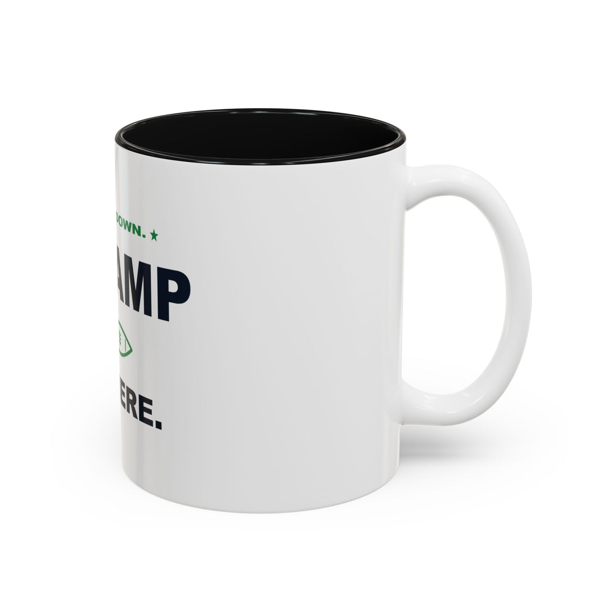 Bow Down. Champ Is Here. Two-Tone Mug