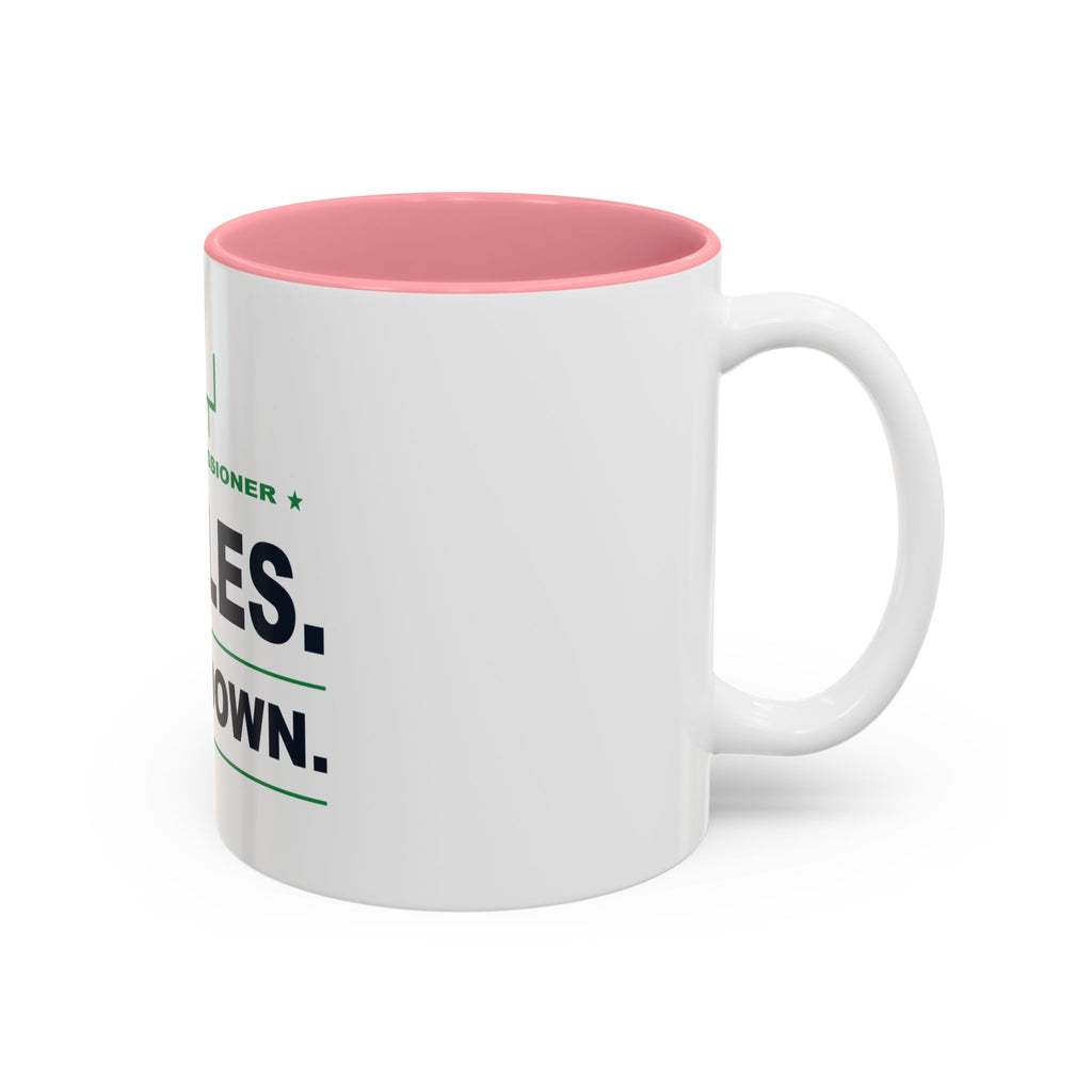 Commissioner Rules. Sit Down. Two-Tone Mug