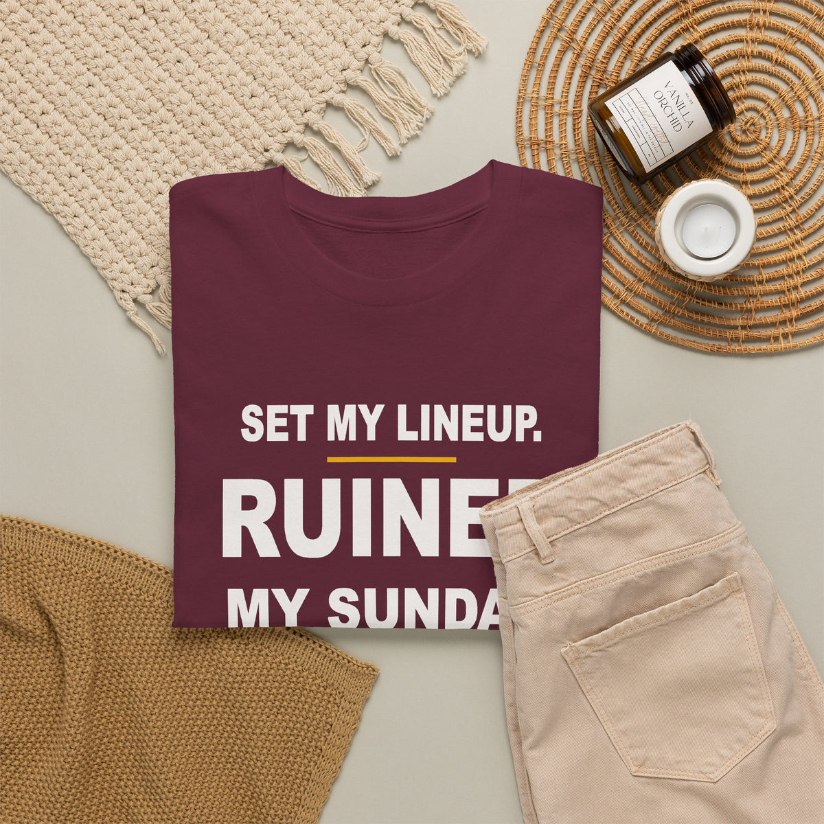 Set My Lineup. Ruined My Sunday. T-Shirt