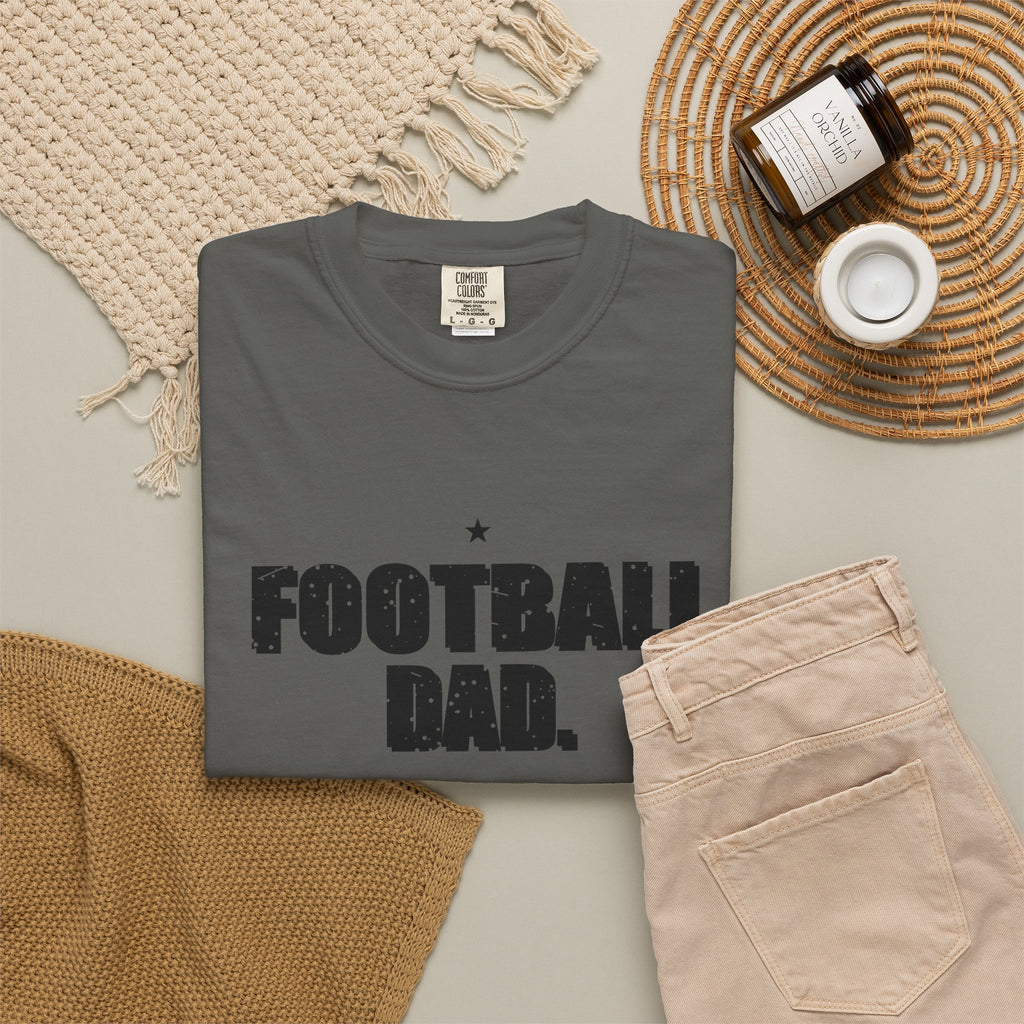 Football Dad. Snack Supervisor. Heavyweight Garment-Dyed Tee