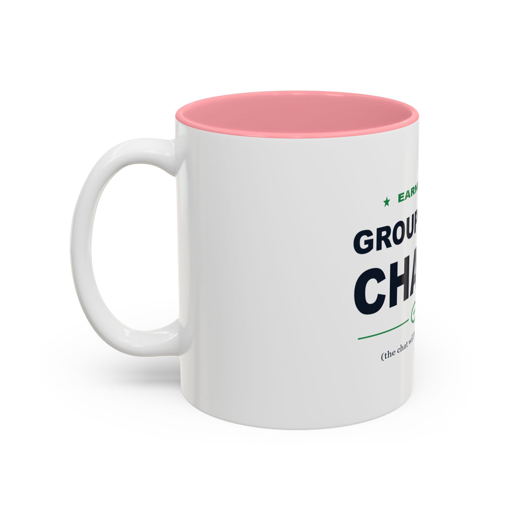 Group Chat Champ Two-Tone Mug