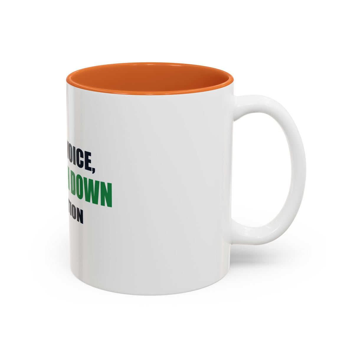 Dad Voice, Fourth Down Edition Two-Tone Mug