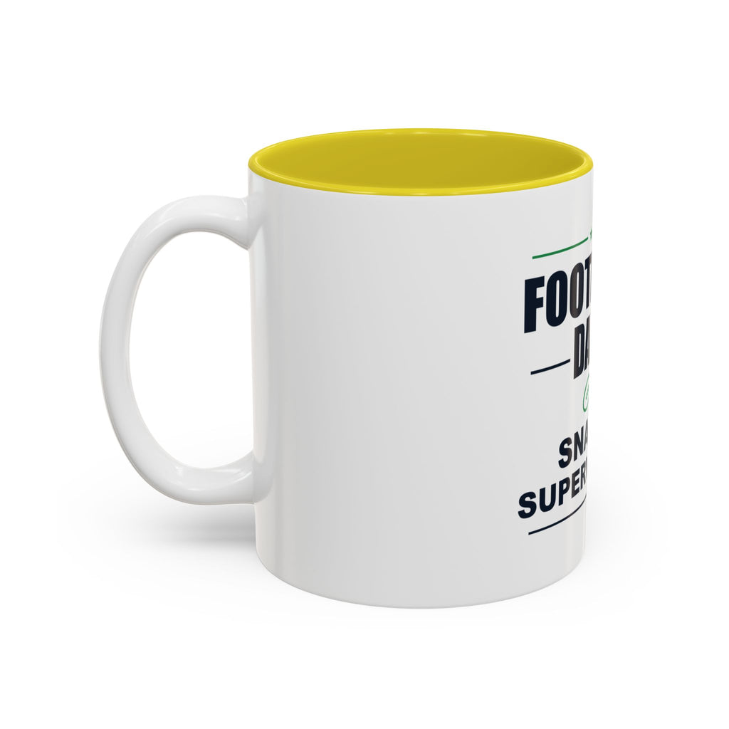 Football Dad. Snack Supervisor. Two-Tone Mug