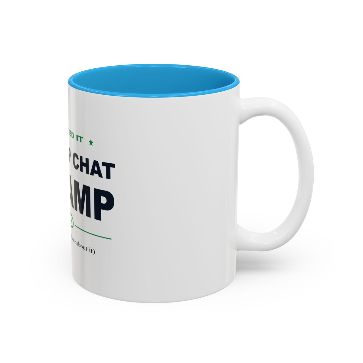 Group Chat Champ Two-Tone Mug