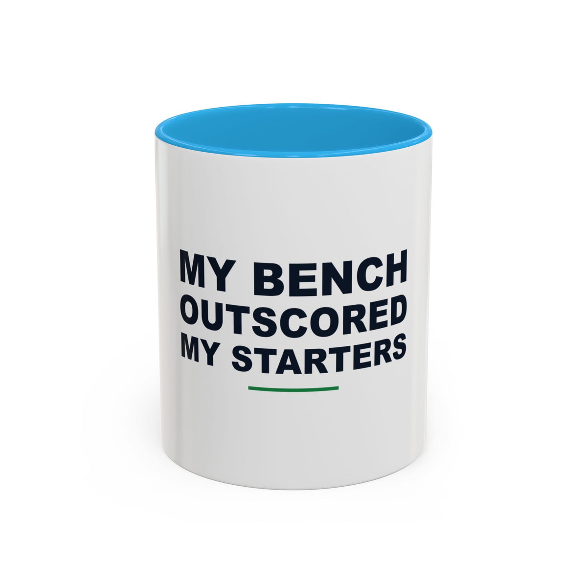 My Bench Outscored My Starters Two-Tone Mug
