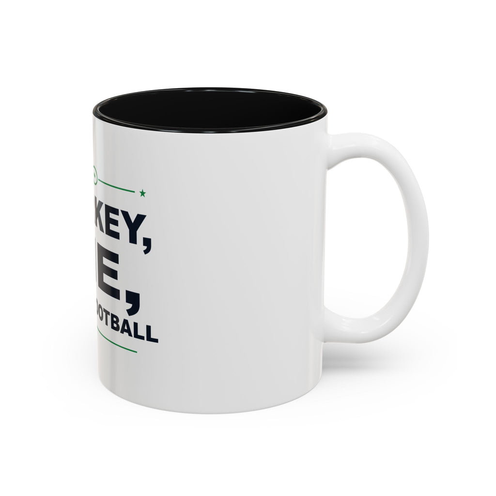 Turkey, Pie, Then Football Two-Tone Mug