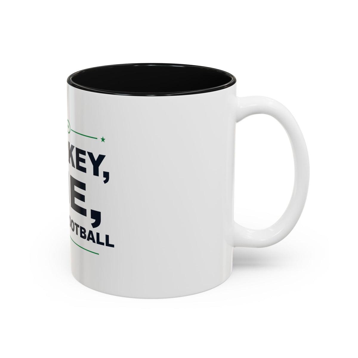Turkey, Pie, Then Football Two-Tone Mug