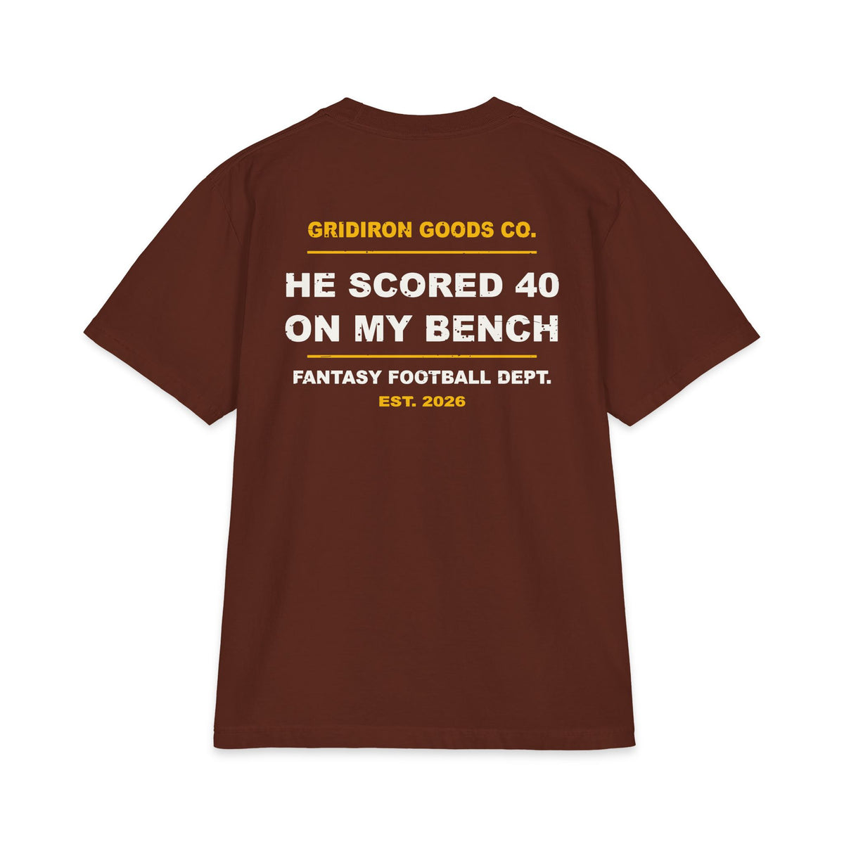 Benched The Wrong Guy Again Max Heavyweight Oversized Tee