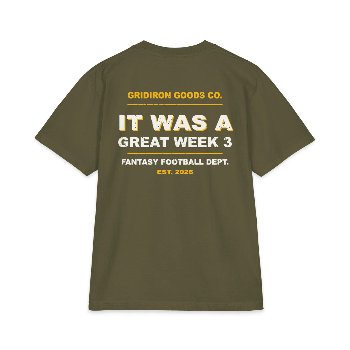 I Peaked In Week 3 Max Heavyweight Oversized Tee