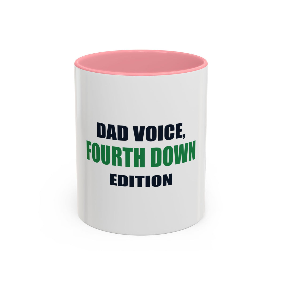 Dad Voice, Fourth Down Edition Two-Tone Mug