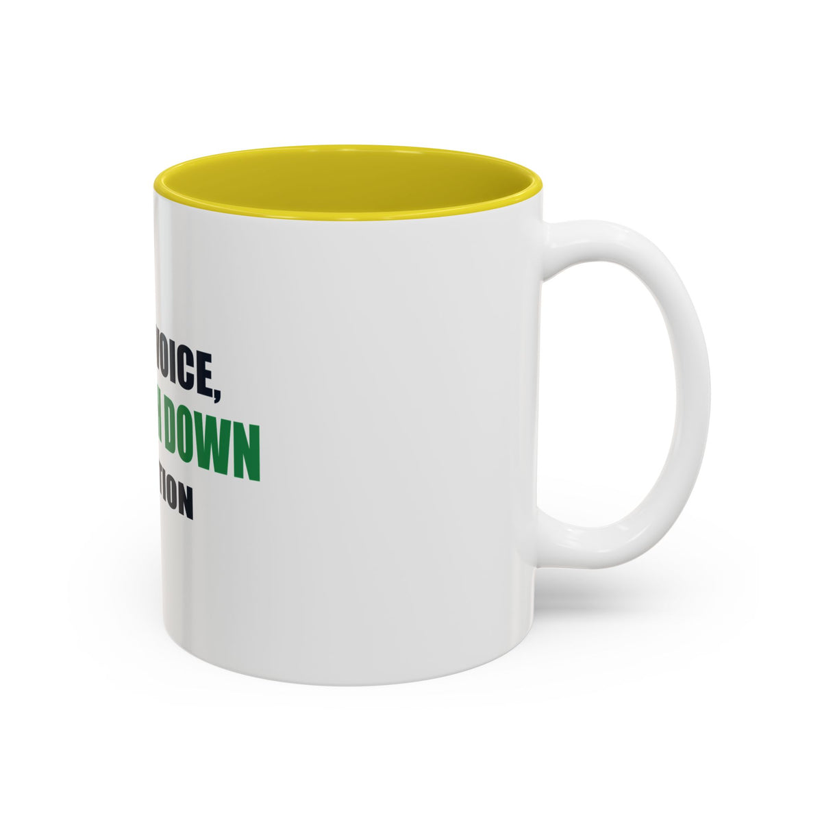Dad Voice, Fourth Down Edition Two-Tone Mug