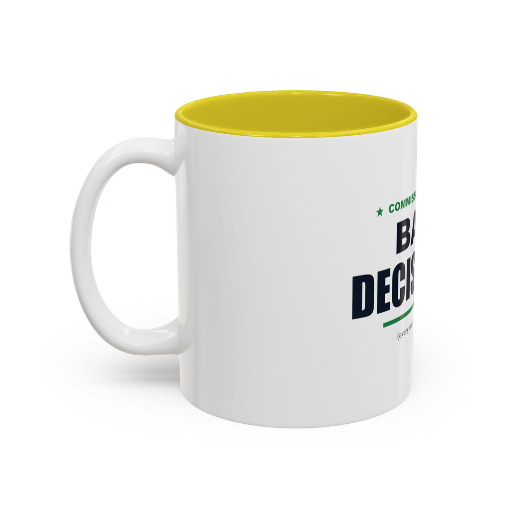 Commissioner Of Bad Decisions Two-Tone Mug