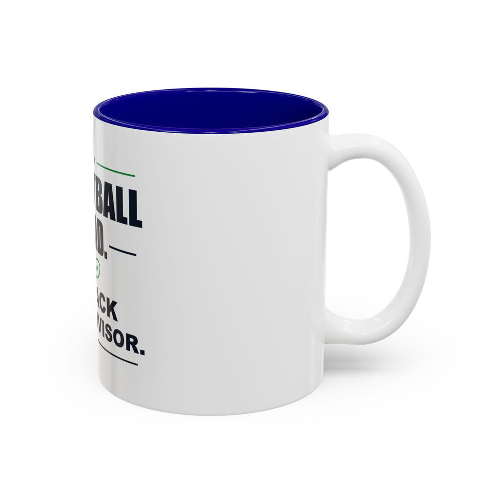 Football Dad. Snack Supervisor. Two-Tone Mug