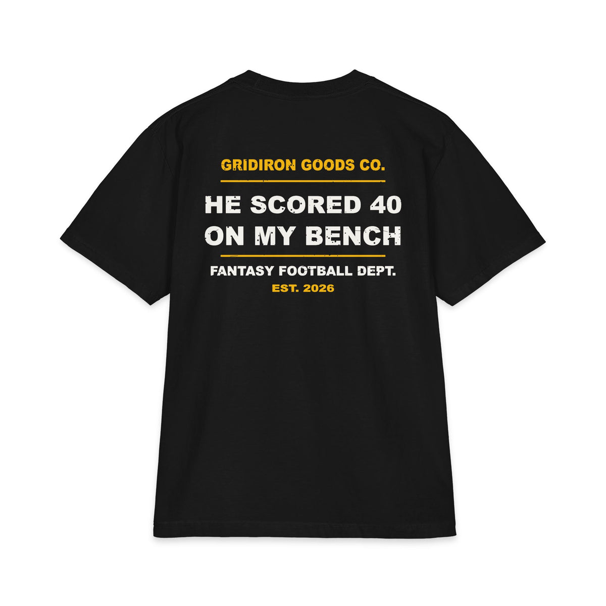 Benched The Wrong Guy Again Max Heavyweight Oversized Tee
