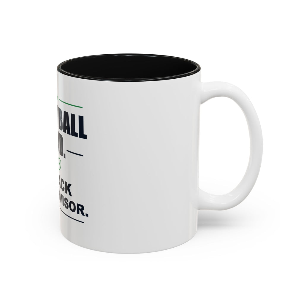 Football Dad. Snack Supervisor. Two-Tone Mug