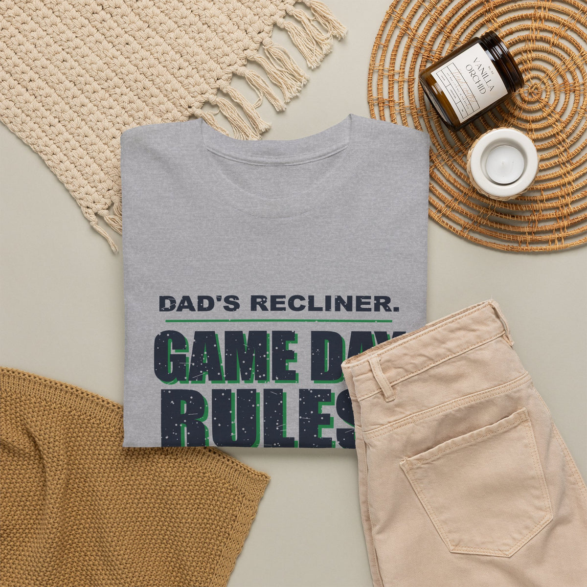 Dad's Recliner. Game Day Rules. T-Shirt