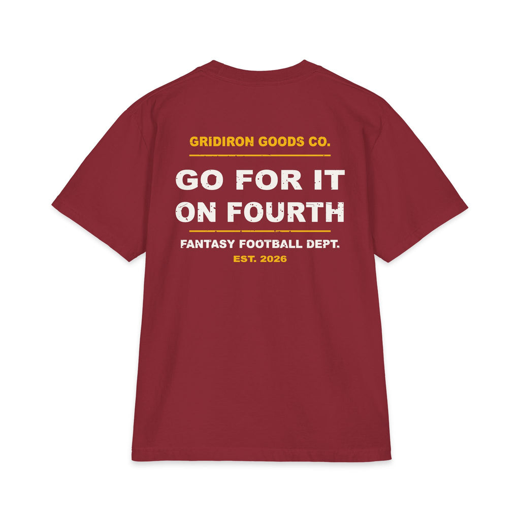Dad Voice, Fourth Down Edition Max Heavyweight Oversized Tee