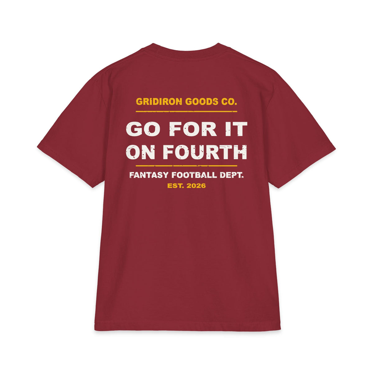 Dad Voice, Fourth Down Edition Max Heavyweight Oversized Tee