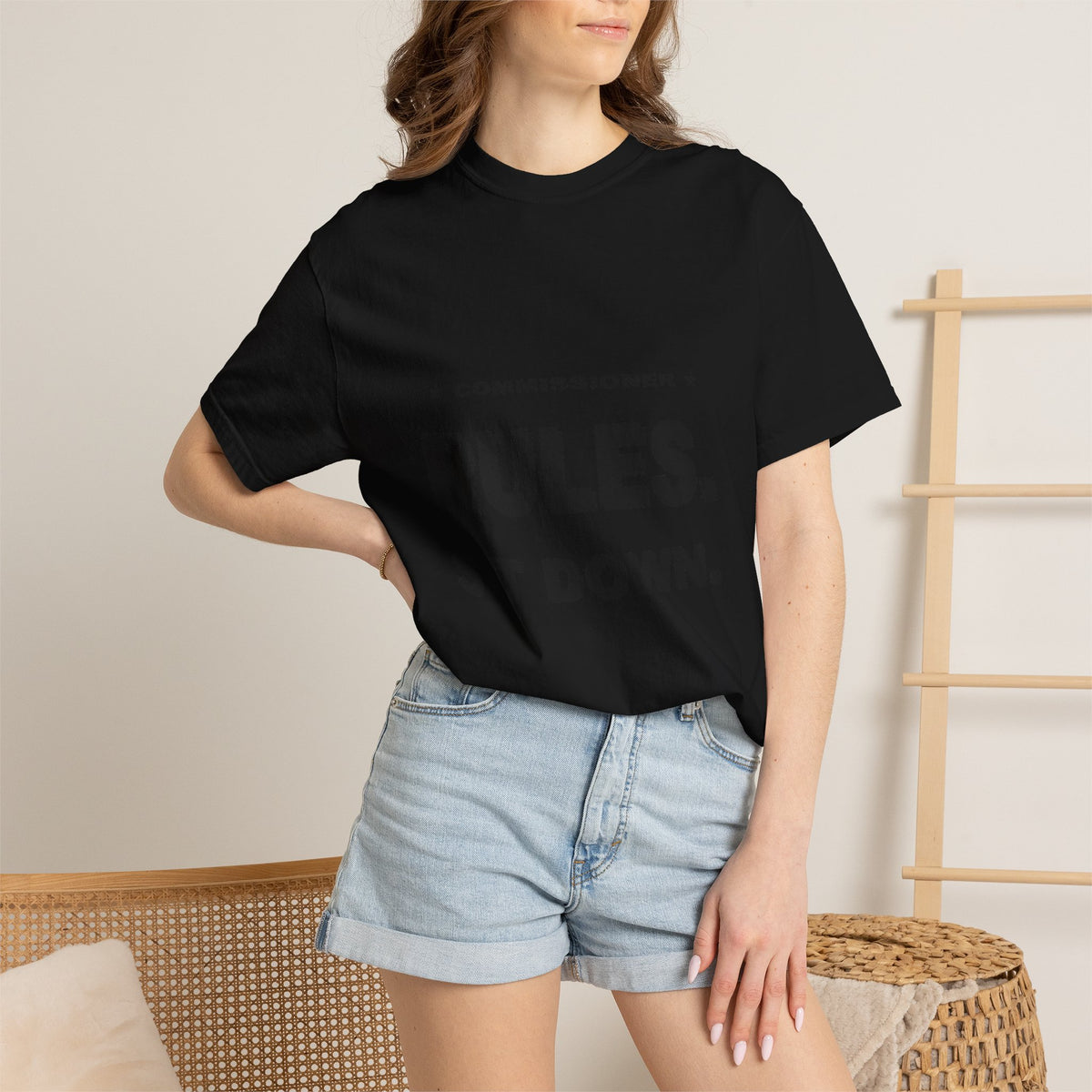 Commissioner Rules. Sit Down. Heavyweight Garment-Dyed Tee