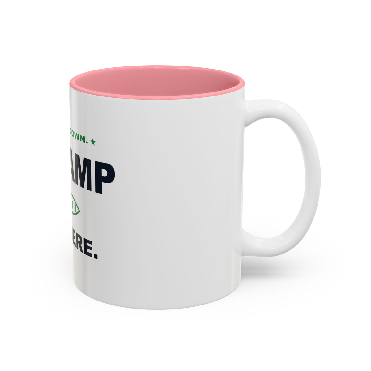 Bow Down. Champ Is Here. Two-Tone Mug