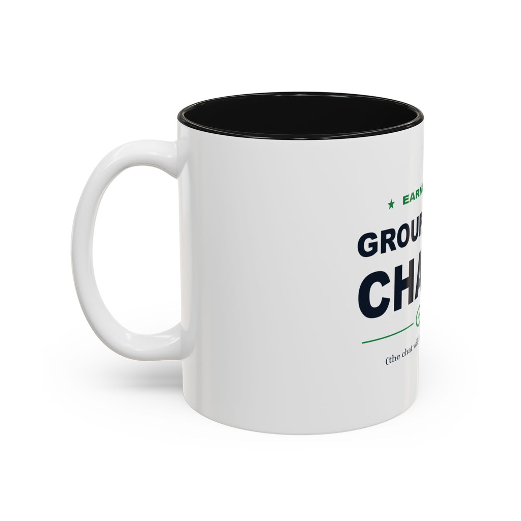Group Chat Champ Two-Tone Mug