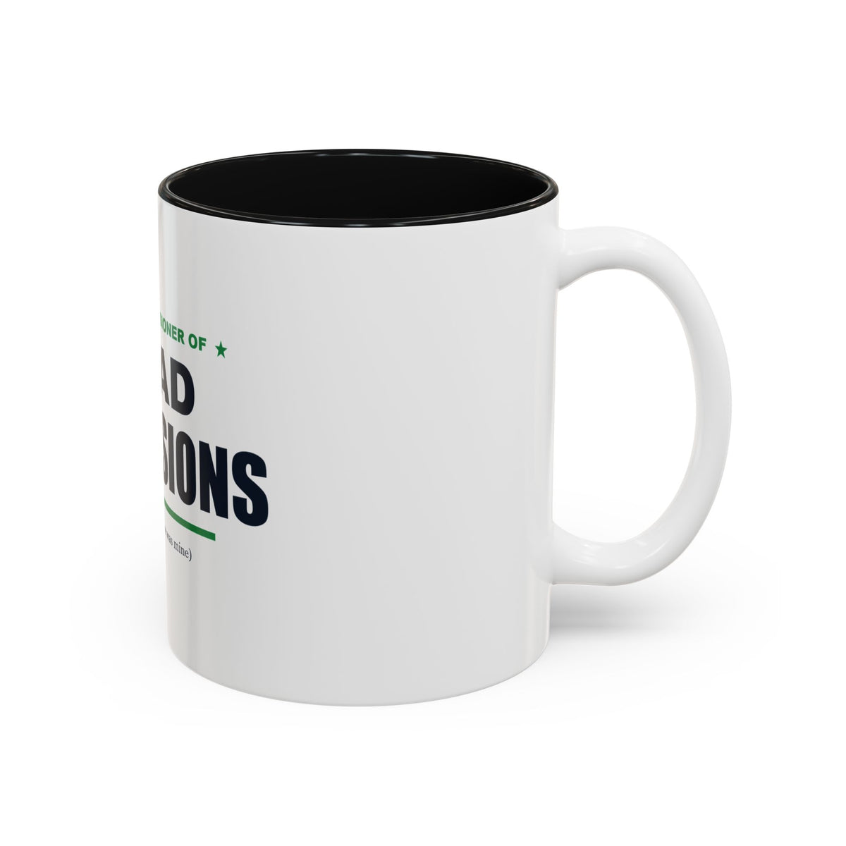 Commissioner Of Bad Decisions Two-Tone Mug